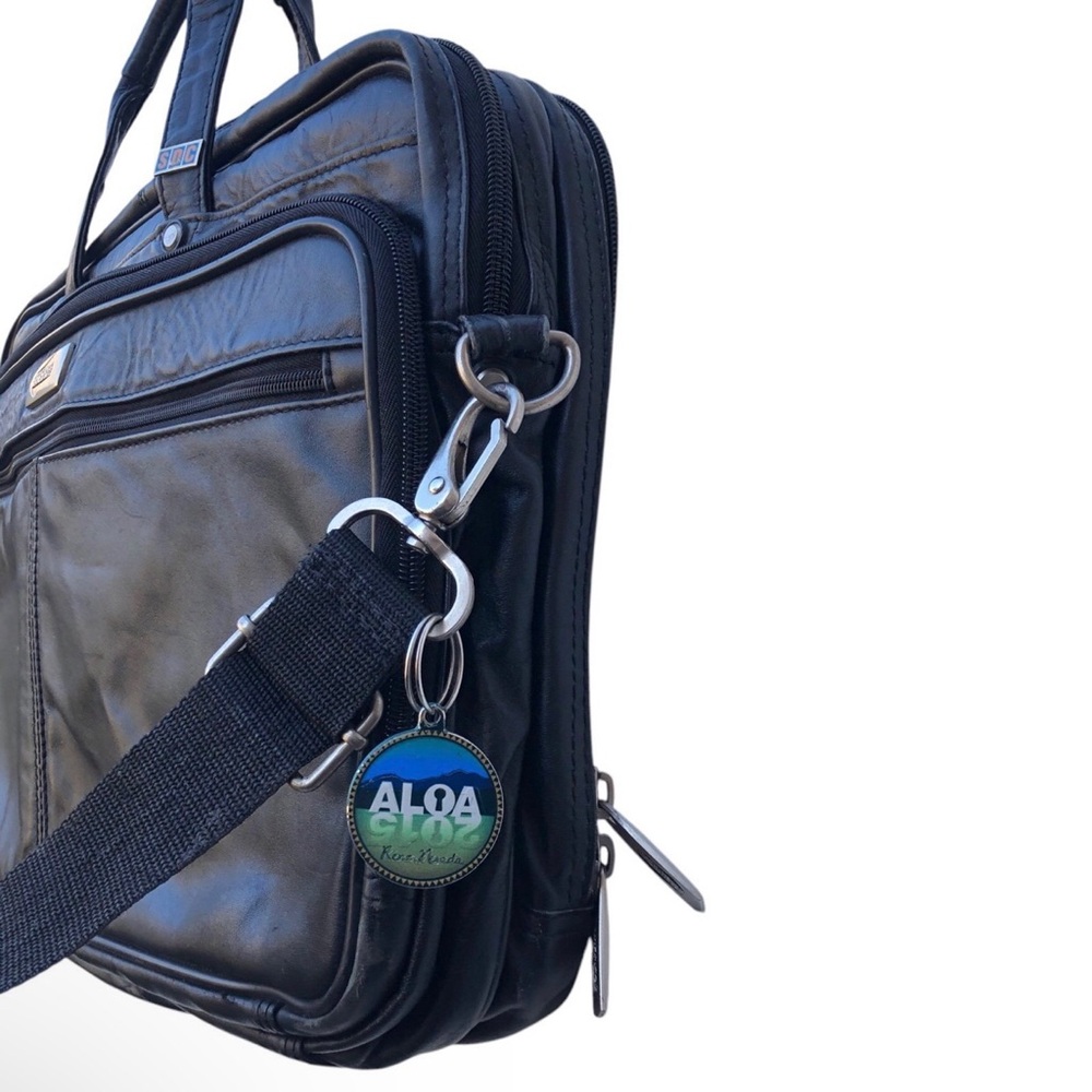 American Tourister Black Leather Laptop Bag - Picture 4 of 11